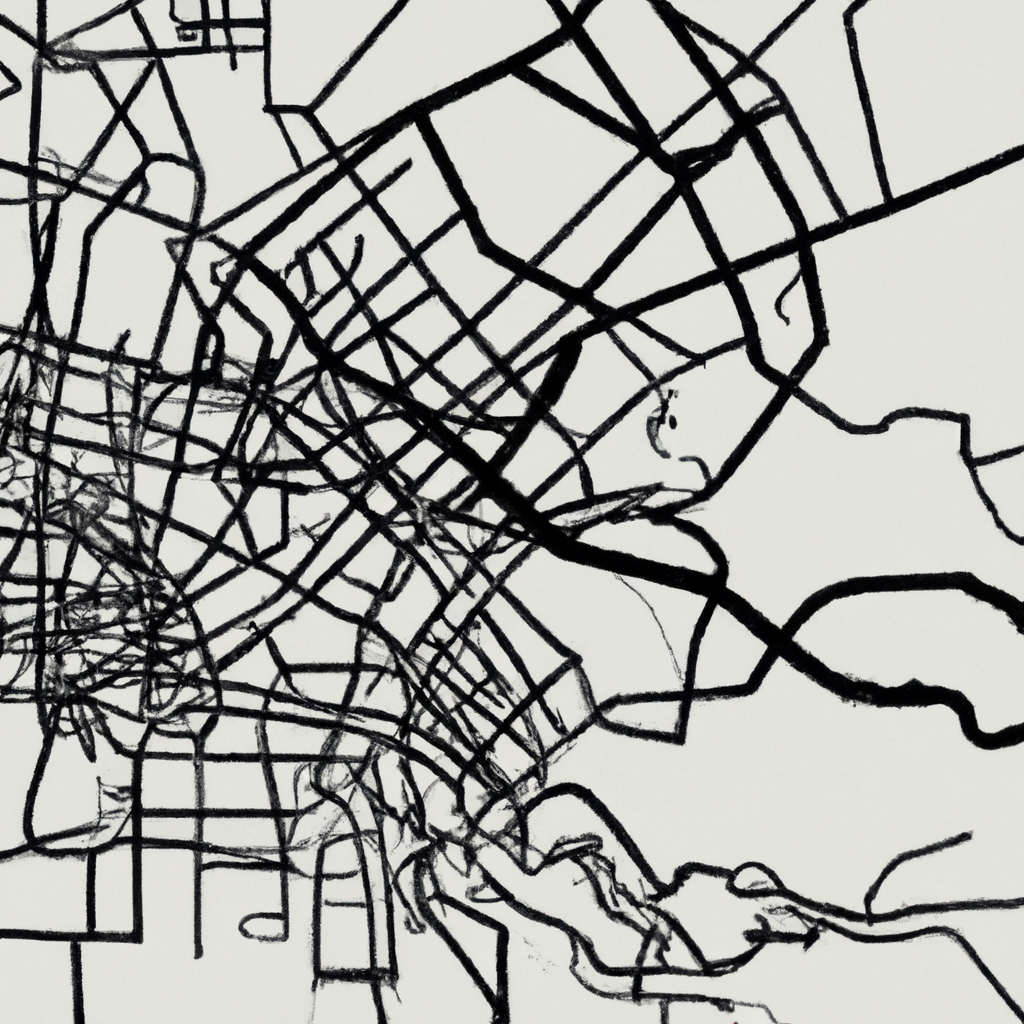 Минималистичная карта с отметкой офиса NebulaForge